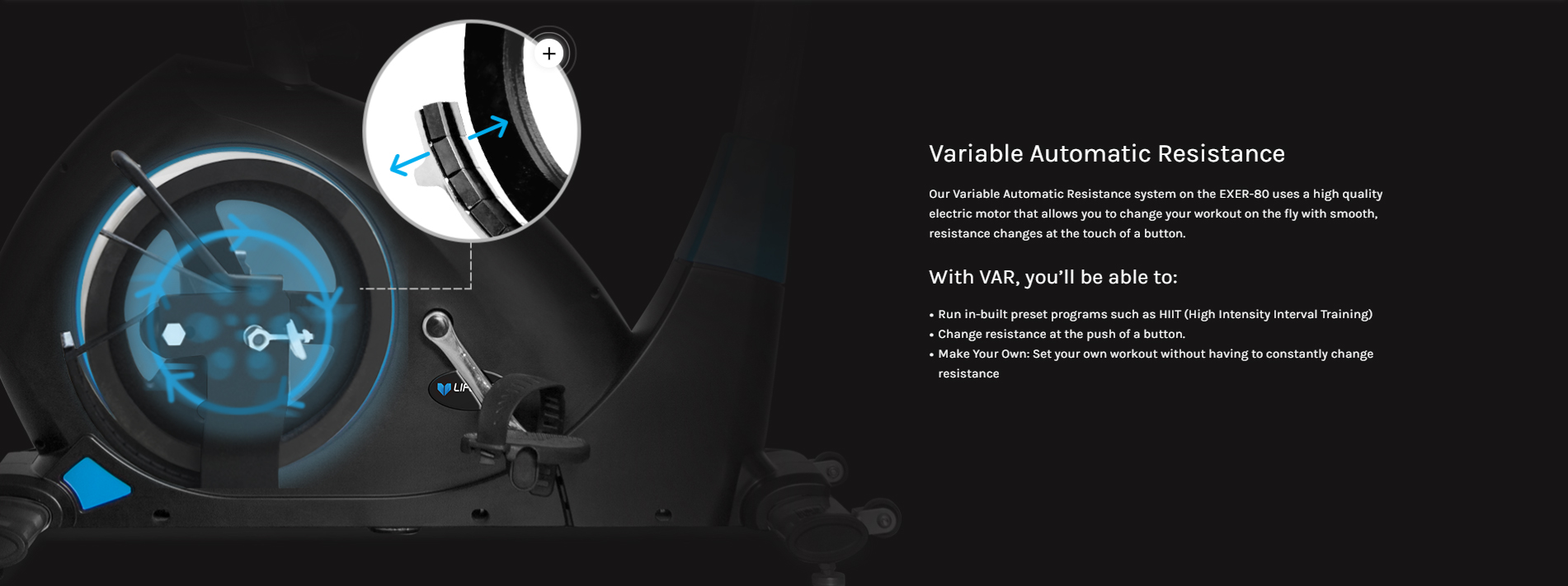 EXER-80 resistance system illustration